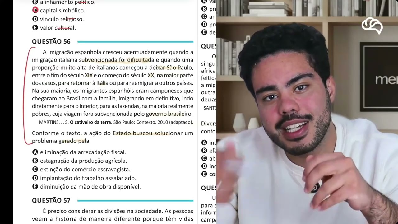 Resolução em Vídeo — Questão 56 ENEM 2025 Belém