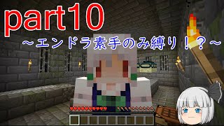 【ゆっくり実況】新・妖夢と2人で暮らすマインクラフトpart10　～エンドラ素手のみ縛り討伐～