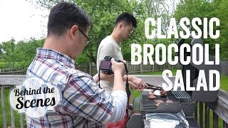 Behind the Scenes! Classic Broccoli Salad Episode (7/8/15) | Chef Julie Yoon