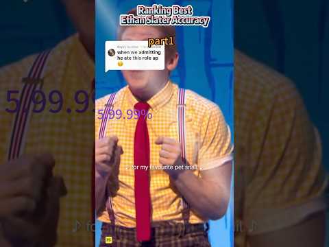 Ranking Best Ethan Slater Accuracy