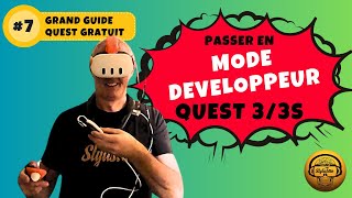 Mode développeur Quest 3