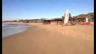 preview picture of video 'Sabaudia, evoluzioni su un Wind Kat WindKatturi sulla spiaggia di Saporetti a Torre Paola'
