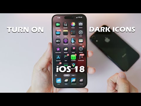 How to Turn on Dark icon on iOS 18