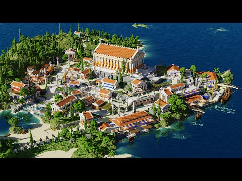 Minecraft Timelapse | Ancient Greek City - Delos | Survival World Map Download