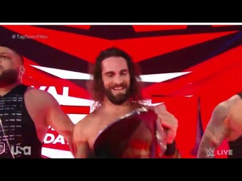 wwe full matches: The Viking Raiders vs Seth Rollins and Buddy Morphy