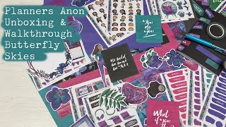 Planners Anonymous Unboxing and Walkthrough - Butterfly Skies