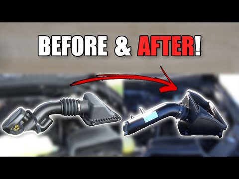 K&N Blackhawk Air Intake on 2019 F150 5.0L [BEFORE & AFTER]