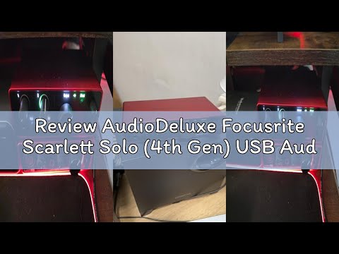 Review AudioDeluxe Focusrite Scarlett Solo (4th Gen) USB Audio Interface and Waves Musicians 2 Bundl