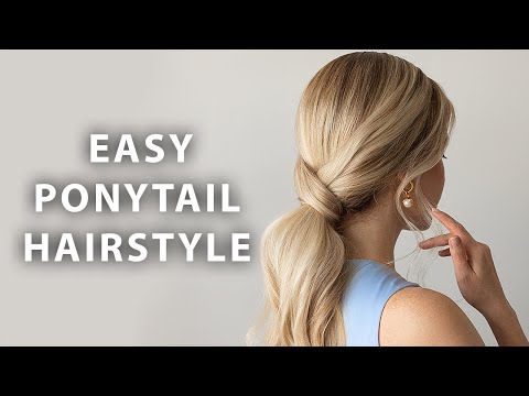 How To: Easy Ponytail Hairstyle ❤️ Wedding, Bridal & Prom Hair for Medium & Long Hair