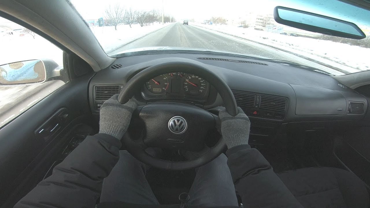 1998 Volkswagen Golf 1.4L (75HP) POV TEST DRIVE