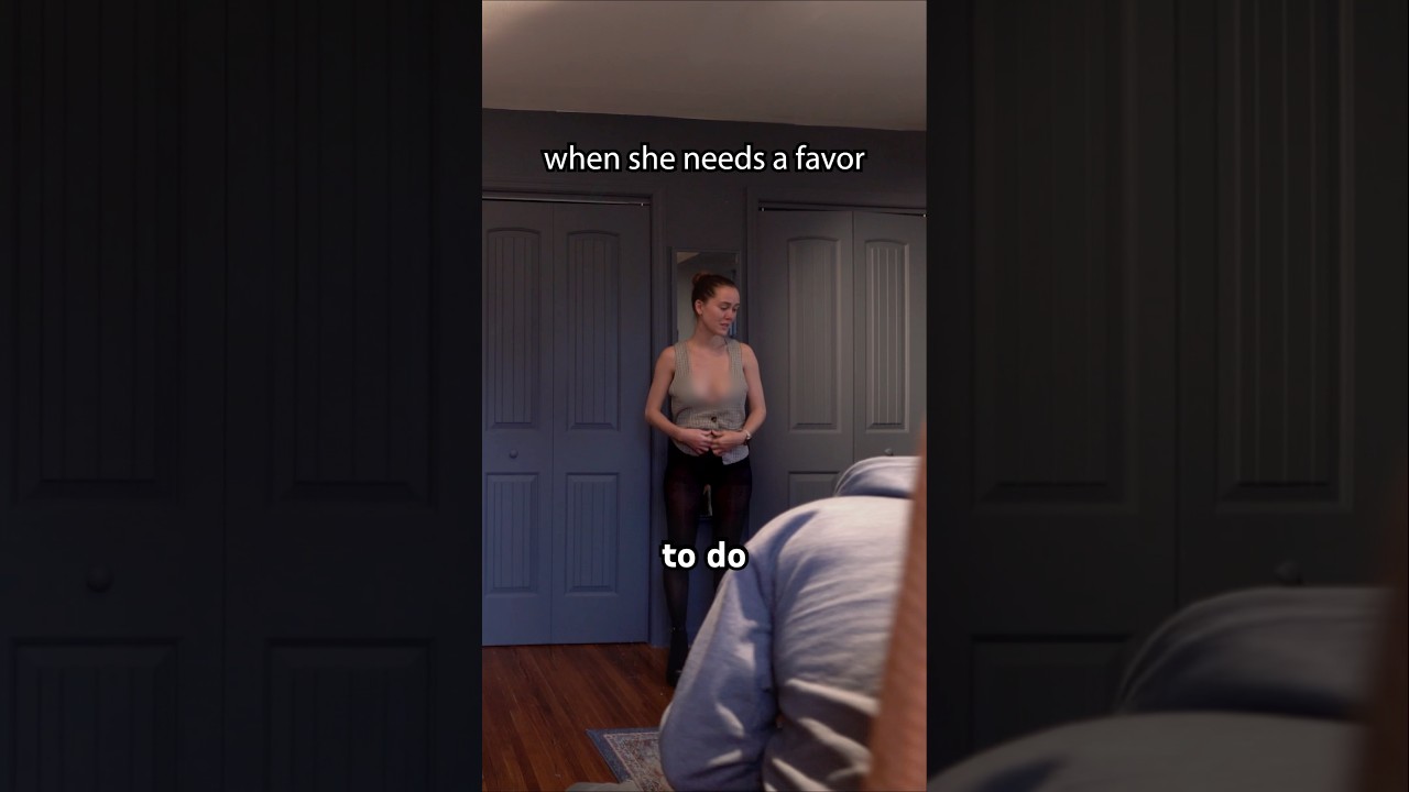 When she needs a favor... (Watch the vlog) #comedy #marriage