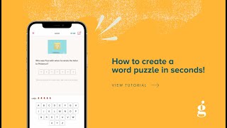 Create Engaging Word Puzzles on Gnowbe: Step-by-Step Tutorial
