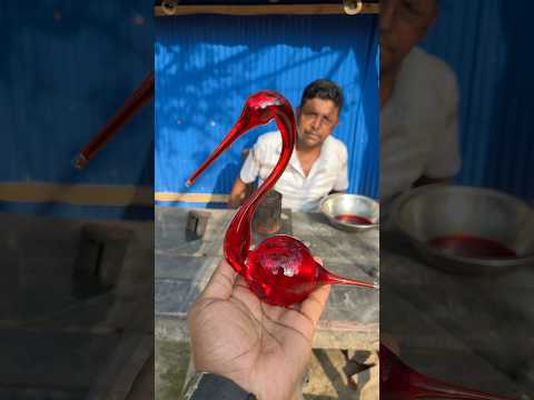 Showpiece Bird Making Using Wastage Tube Light #shorts