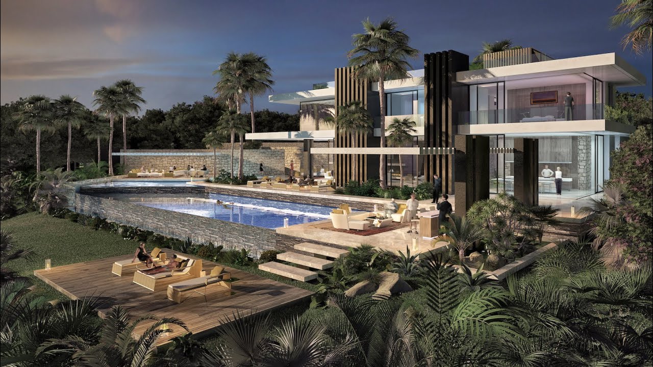 Terrain avec permis de construire pour une grande villa avec lac à vendre sur le Golden Mile de Marbella