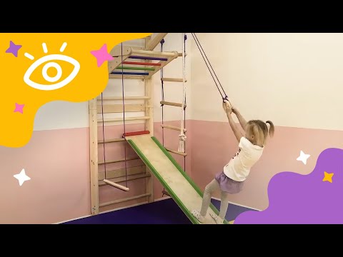 BEST Indoor jungle gym! Swedish wall for the whole family! Indoor playground and Kids climber!