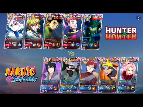 NARUTO vs HUNTERxHUNTER!! BATTLE OF ANIME COLLAB SKIN 🔥 (WHO WIN!?)