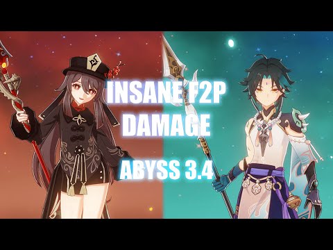 Hu Tao & Xiao | Spiral Abyss 3.4 Floor 12 F2P Guide | Full Star Clear