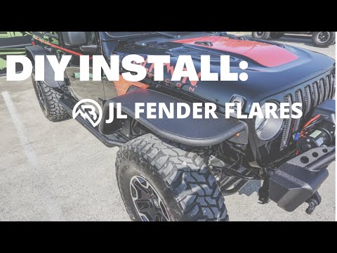 DIY INSTALL: Jeep Wrangler JL Aluminum Fender Flares by Black Mountain