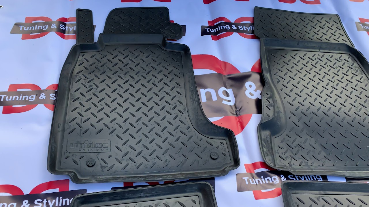 BMW 5 серія E39 1996-2003 рр. Гумові килимки (4 шт, RezavPlast) Video 1