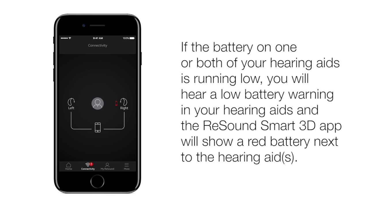 ReSound Smart 3D-appen: Sådan tjekker du, om batteriet i dine høreapparater er ved at være fladt