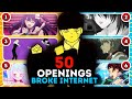 🎵 Guess 50 Anime Openings that BROKE INTERNET 🔥 Anime Opening Quiz