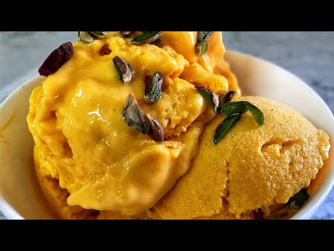 How To Make Mango Ice Cream? || 3 Ingredient Mango Ice Cream Recipe || Shardha’s Kitchen Diaries