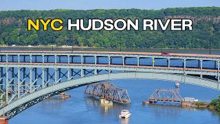 🔴NYC LIVE CAM🚆Relaxing Amtrak & Hudson River Ambience (ASMR) live webcam