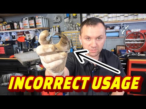 Part of a video titled HOW TO PROPERLY USE AND TIGHTEN WORM GEAR CLAMPS ...