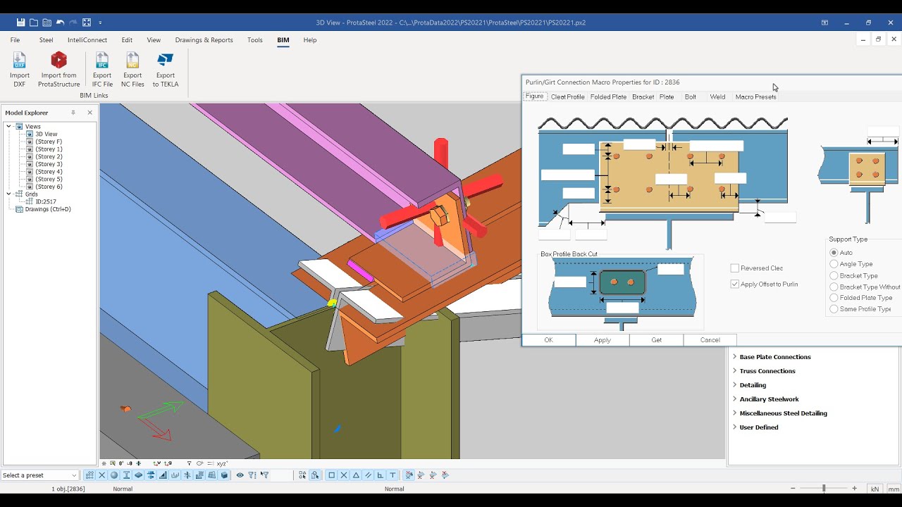 Introduction to ProtaSteel | Steel Connection Design with Macros