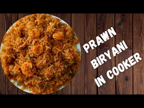 இறால் பிரியாணி | Prawn Biryani Recipe in Pressure Cooker