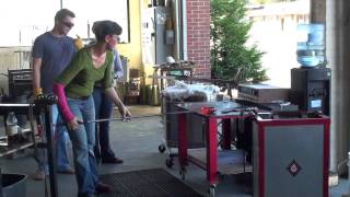 preview picture of video 'Glass Blowing Demonstration Lincoln City Oregon Living'