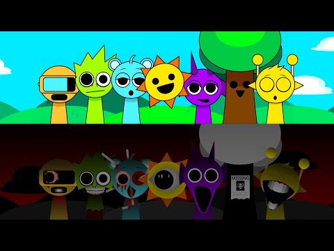 Sprunki New Version: Day vs Night Comparison | All Characters ☀️🌙