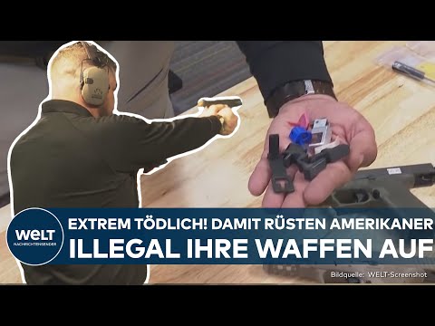 Video Thumbnail: USA: Waffengewalt wird immer gefährlicher! Amerikaner rüsten Pistolen illegal auf