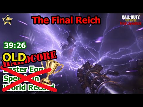 (OLD)Hardcore The Final Reich Easter Egg Speedrun Solo World Record 39:26 (With Consumables)