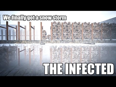The Infected S8E46 - Finally getting a snow storm | Working on the ceiling | Version 13