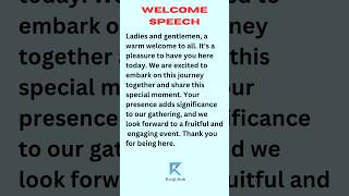 Download lagu WELCOME SPEECH | How to give Welcome Speech #welcomespeech mp3 Download lagu WELCOME SPEECH | How to give Welcome Speech #welcomespeech mp3