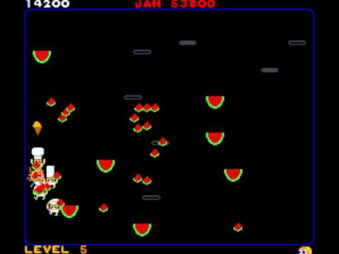 Food Fight (Atari/1983) Gameplay