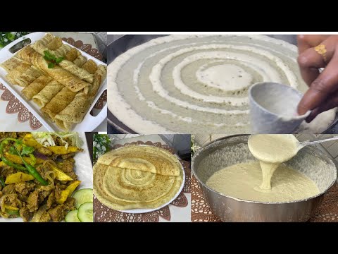 How to cook Somali Food /Somali Style/Canjera si an caadi eheyn lookariyey😋#anjero #tastyfood #like