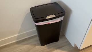 Sterilite 13 Gallon TouchTop Wastebasket, Trash Can for the Kitchen or Mudroom Review