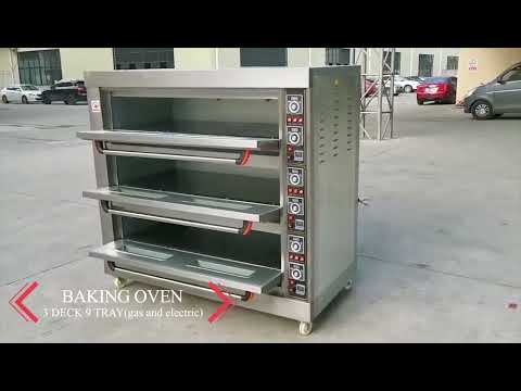 Roger Russel Electric Three Deck Six Tray Baking Specialist Oven Stone Optional Pizza Oven