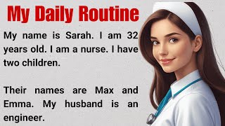 Learn English through Story ✅ My Daily Routine | Graded Reader Level 1