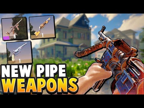 PIPE MACHINE GUN, PIPE SHOTGUN, and PIPE PISTOL (so much pipe...) - 7 Days to Die Alpha 20 Part 3