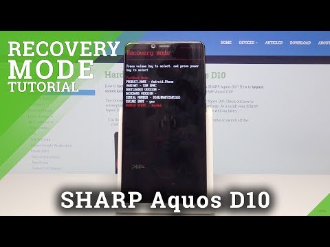 Recovery Mode SHARP Aquos D10 - How to Open & Use Recovery Menu