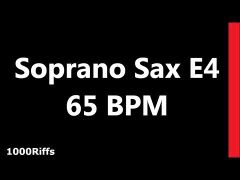 Soprano Sax Metronome E4 : 65 BPM : Beats Per Minute