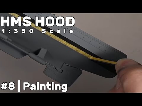 1:350 HMS Hood: Part 8 - Painting the Hull