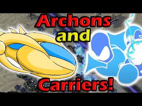 The OP Archon Carrier Strategy in Direct Strike! Starcraft 2 custom games