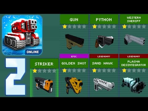Blocky Cars Online - Using All Pistols Challenge - Gameplay Part 2
