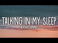 Heather Sommer - Talking In My Sleep (Lyrics)