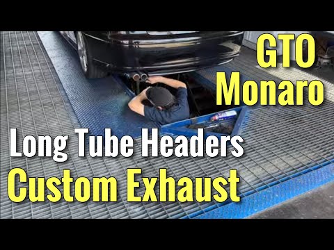 Long Tube Headers, SLP Exhaust, Custom Tips, Pontiac GTO, Holden Monaro