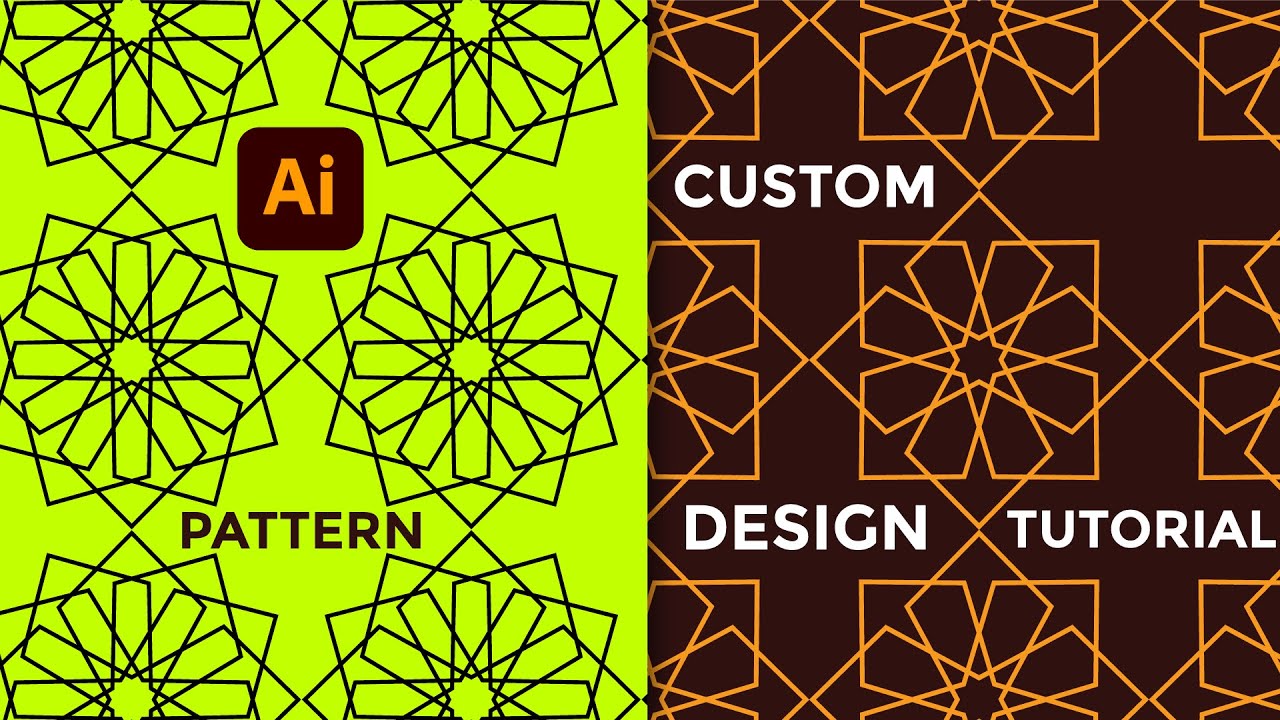 How to create seamless custom pattern design | Illustrator Tutorial